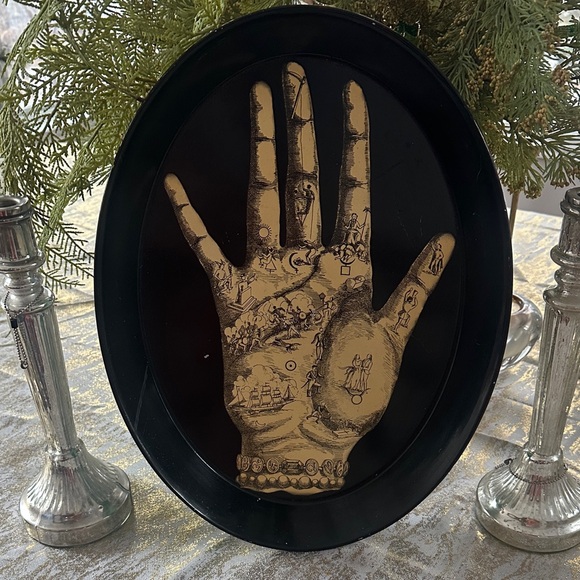RARE FORNASETTI VINTAGE PALMISTRY TRAY - Picture 1 of 2